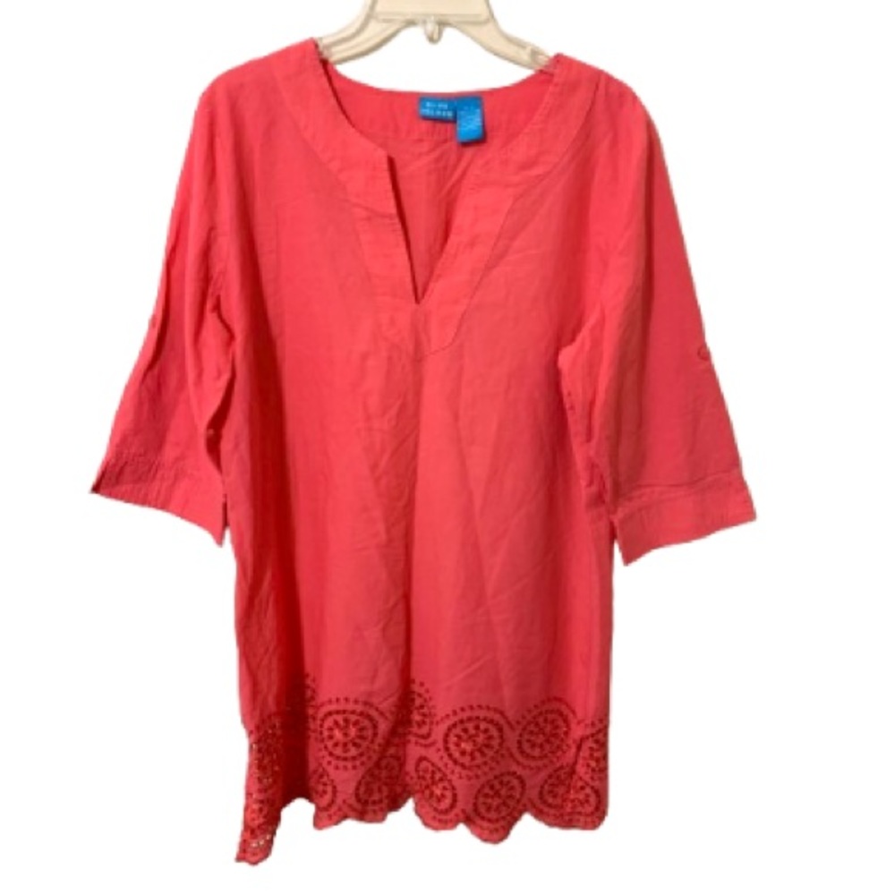 Blue Island Swimsuit/Bikini Cover Up - Coral - Size Large